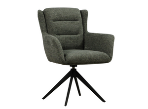 Eetkamerstoel Maud met draaifunctie & arm retro bliss stof - leverbaar in 3 kleuren + Gratis impregneer spray