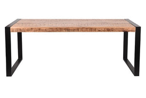 Eettafel Brussels 200 cm mangohout rechthoeking (Magazijn sale)