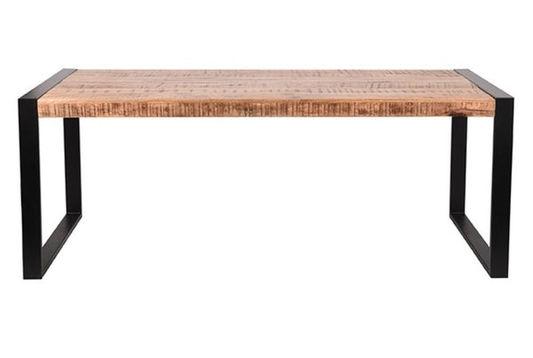 Eettafel Brussels 200 cm mangohout rechthoeking (Magazijn sale)