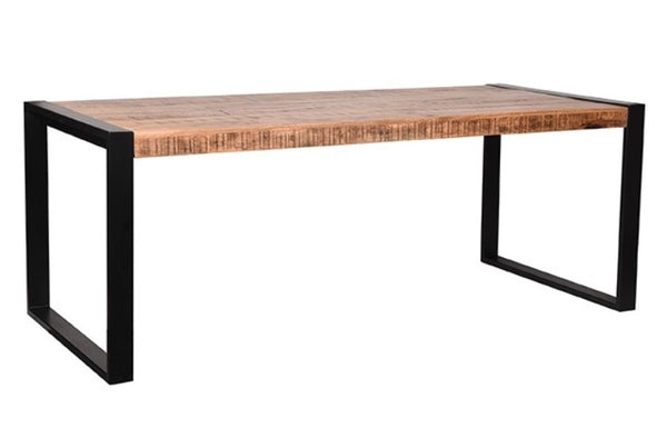 Eettafel Brussels 200 cm mangohout rechthoeking (Magazijn sale)
