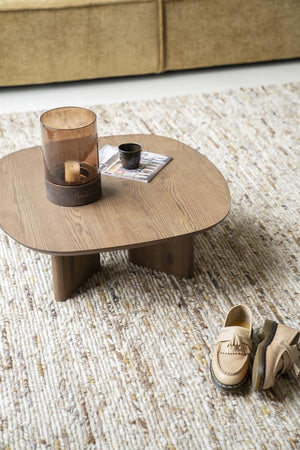 Salontafel Stef Eleonora small 80x80 cm - Bruin eikenhout