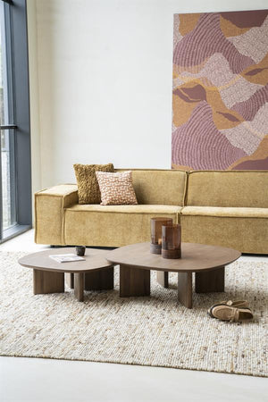 Salontafel Stef Eleonora small 80x80 cm - Bruin eikenhout