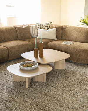 Salontafel Stef Eleonora small 80x80 cm - Naturel eikenhout