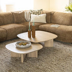 Salontafel Stef Eleonora small 80x80 cm - Naturel eikenhout