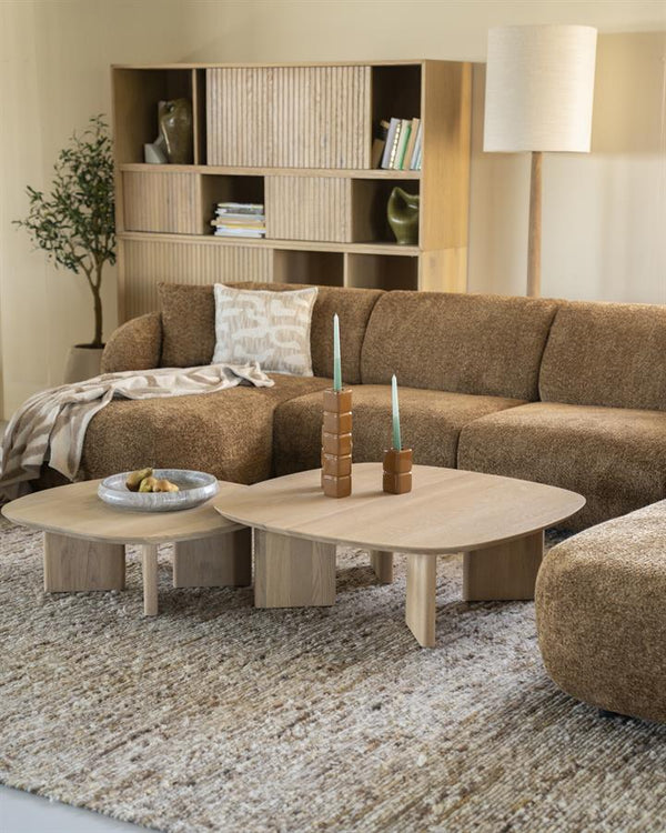 Salontafel Stef Eleonora small 80x80 cm - Naturel eikenhout