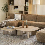Salontafel Stef Eleonora small 80x80 cm - Naturel eikenhout