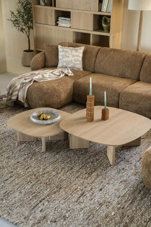 Salontafel Stef Eleonora small 80x80 cm - Naturel eikenhout