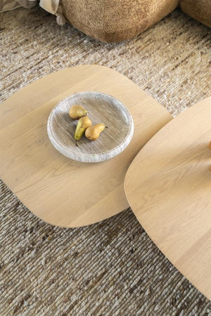 Salontafel Stef Eleonora small 80x80 cm - Naturel eikenhout