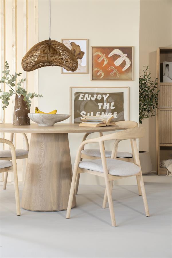 Eleonora eetkamerstoel Rayven - naturel