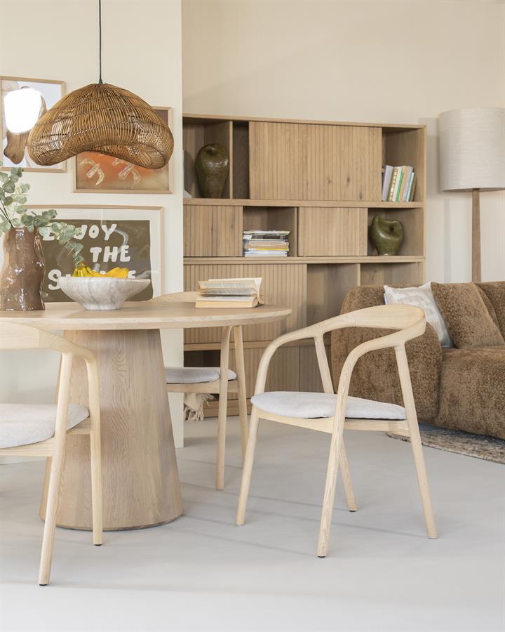 Eleonora eetkamerstoel Rayven - naturel