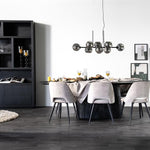 Kabinet/Wandkast Helsinki Eleonora  150x220 cm - Zwart eiken