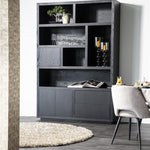 Kabinet/Wandkast Helsinki Eleonora  150x220 cm - Zwart eiken