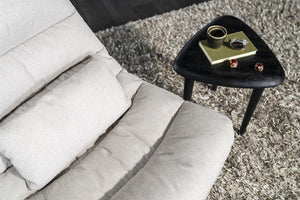 Fauteuil draaibaar ''Cooper'' Eleonora met kussen  zonder armleuning - Beige Houston stof