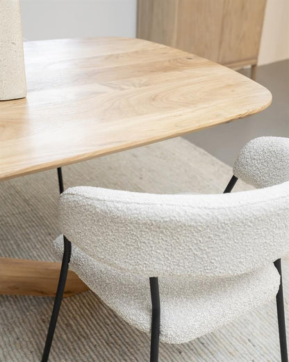 Eettafel Nikki Eleonora 240x100 - Naturel Acacia hout