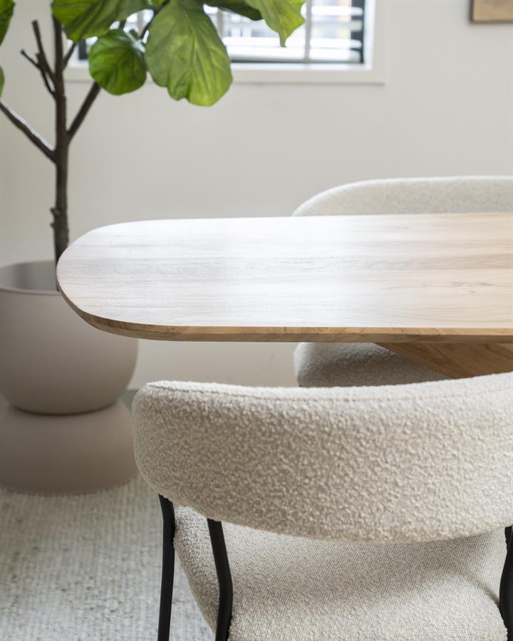 Eettafel Nikki Eleonora 240x100 - Naturel Acacia hout