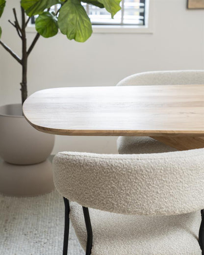 Eettafel Nikki Eleonora 240x100 - Naturel Acacia hout