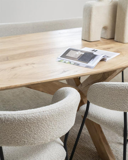 Eettafel Nikki Eleonora 240x100 - Naturel Acacia hout
