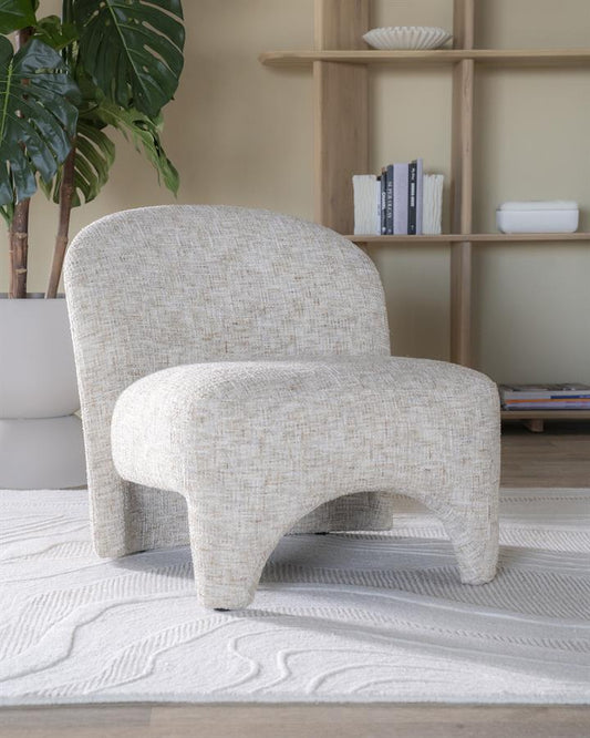 Fauteuil Owen Eleonora zonder armleuning - Taupe Batea stof