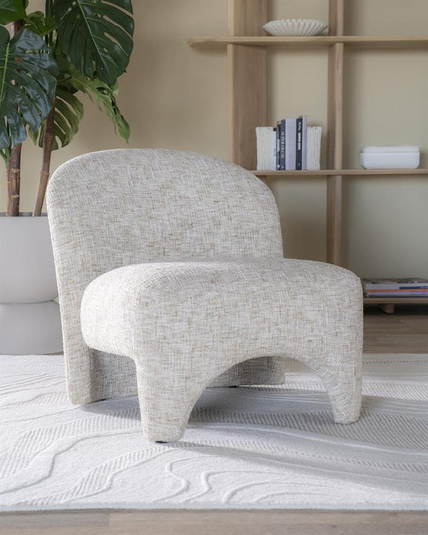 Fauteuil Owen Eleonora zonder armleuning - Taupe Batea stof