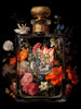 Glasschilderij parfumfles Gucci goudfolie 60x80 cm