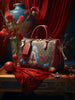 Glasschilderij fashion tas Louis Vuittongoudfolie 60x80 cm