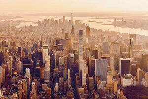 Glasschilderij Big city Manhattan NYC 120x80 cm