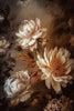 Glasschilderij witte bloemen 80x120 cm