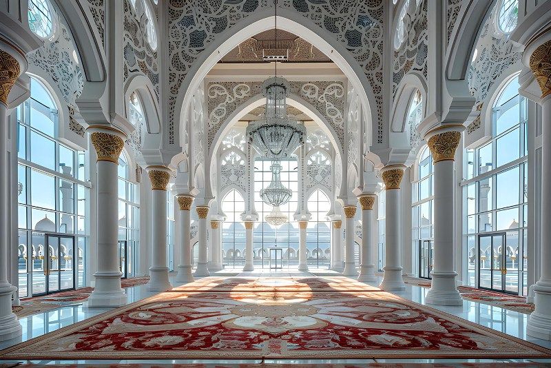 Glasschilderij paleiszaal 120x80 cm