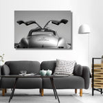 Glasschilderij Mercedes vliegdeuren achterkant 120x80 cm
