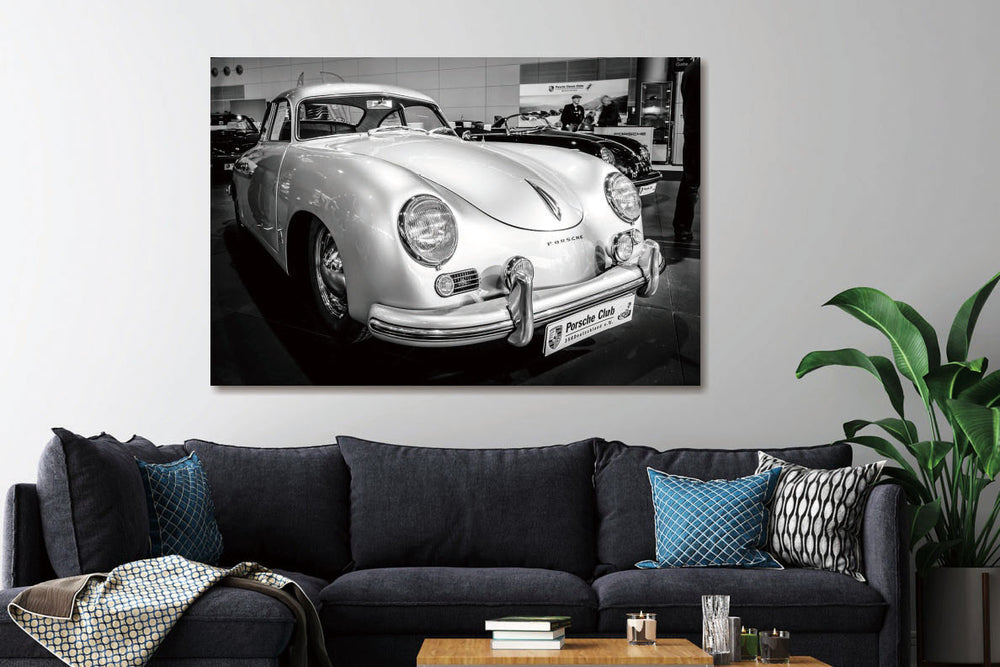 Glasschilderij Porsche 356 -1955  120x80 cm