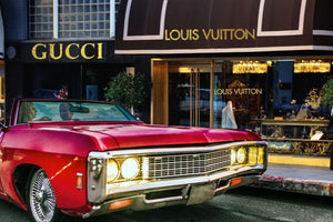 Glasschilderij Gucci/Louis Vuitton 120x80cm (Limited)