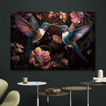 Glasschilderij  Kussende kolibris vogels 160x110 cm
