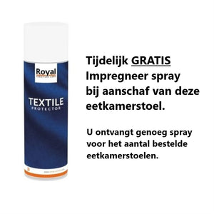Eetkamerstoel Maud met draaifunctie & arm retro bliss stof - leverbaar in 3 kleuren + Gratis impregneer spray