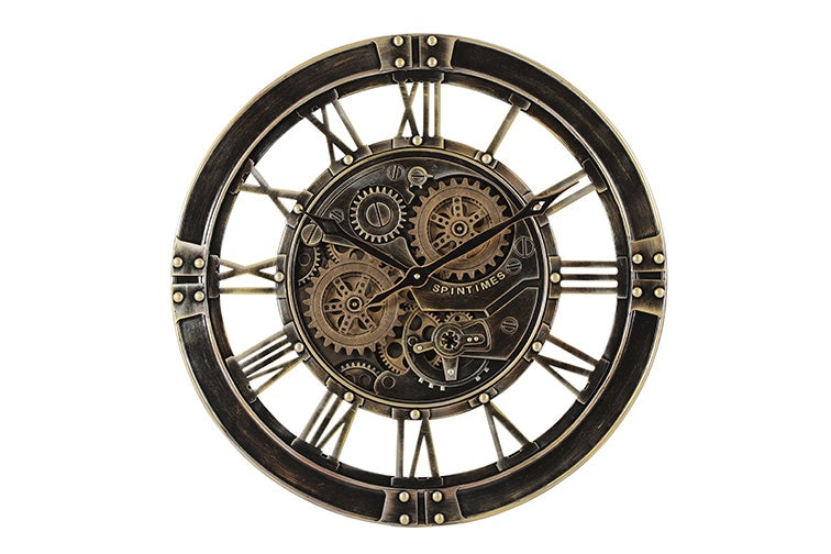 Radarklok Kadan rond antiek brons Ø55 cm