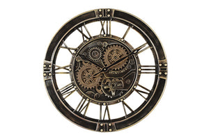 Radarklok Kadan rond antiek brons Ø55 cm