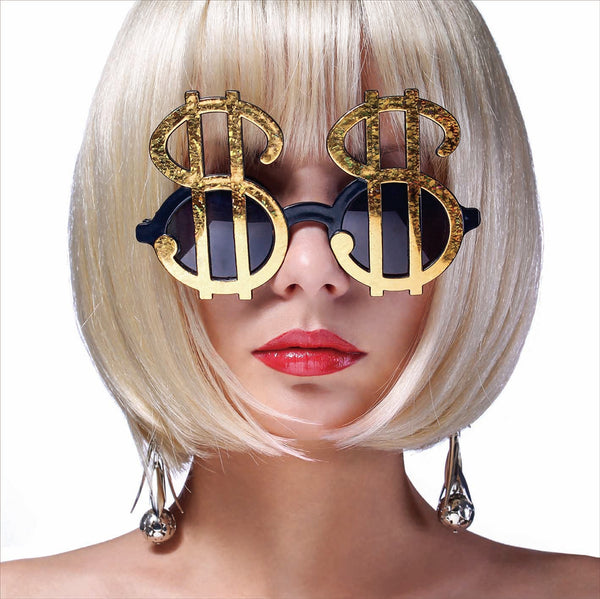 Glasschilderij vrouw met zonnebril 80x80 cm