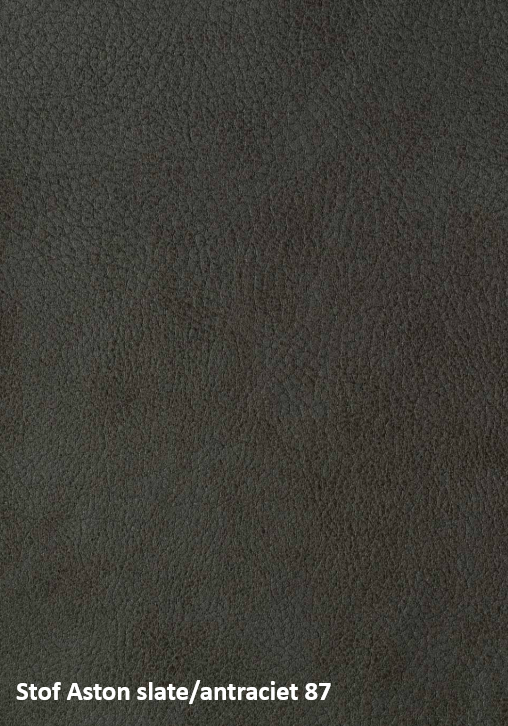 Eetkamerstoel met lage armleuning & draaifunctie Aston stof - Antraciet/Liver/Taupe (Magazijn sale)