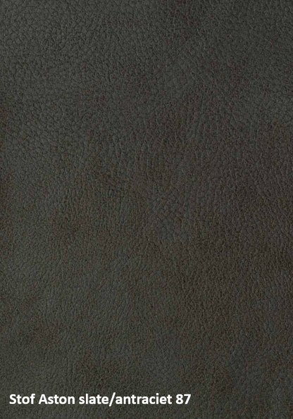 Eetkamerstoel met lage armleuning & draaifunctie Aston stof - Antraciet/Liver/Taupe (Magazijn sale)
