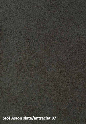 Eetkamerstoel met lage armleuning & draaifunctie Aston stof - Antraciet/Liver/Taupe (Magazijn sale)