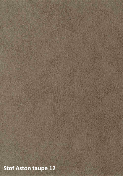 Eetkamerstoel met lage armleuning & draaifunctie Aston stof - Antraciet/Liver/Taupe (Magazijn sale)