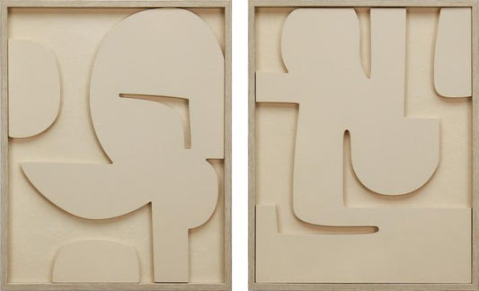 3D Wanddecoratie 2-luik 40x50 cm