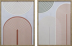 3D Wanddecoratie 2-luik 45x60 cm