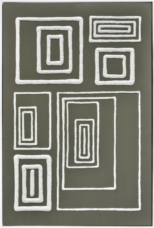 3D wanddecoratie  'Figures over forest' 83x123 cm (Magazijn sale)