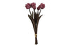 Boeket kunst tulpen - Kleur Fuchsia - 40 cm hoog