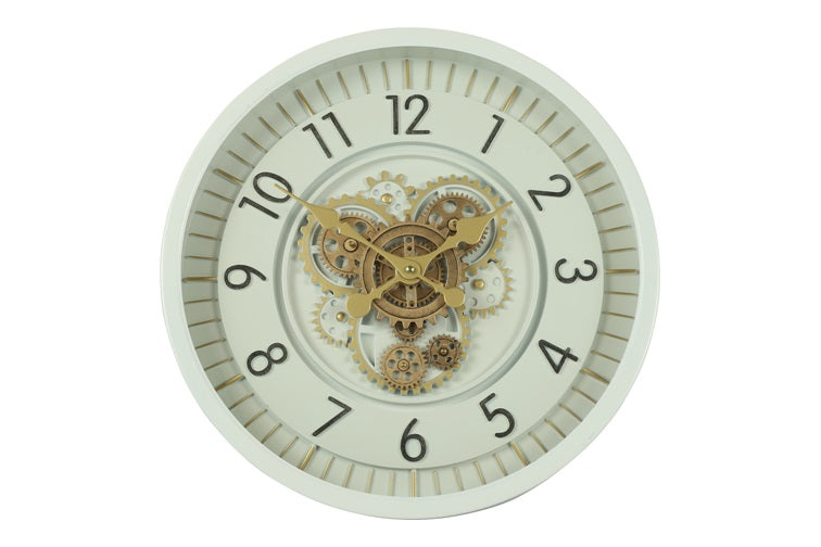 Ronde radar Wandklok Countryfield "Celestial'' wit Ø 46 cm