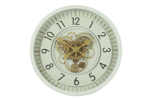 Ronde radar Wandklok Countryfield "Celestial'' wit Ø 46 cm