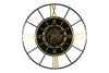 Ronde radar Wandklok Countryfield "Hezron'' XXL zwart/goud Ø 102 cm