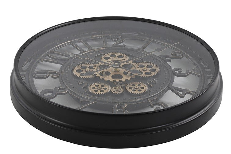 Countryfield radarklok rond Norris zwart - Ø50CM