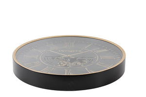 Countryfield radarklok rond Uneman Zwart/ Antiek Brons - Ø60CM