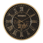 Countryfield radarklok rond Uneman Zwart/ Antiek Brons - Ø60CM